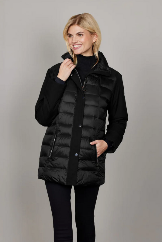 JUNGE Black Monalisa Padded Jacket