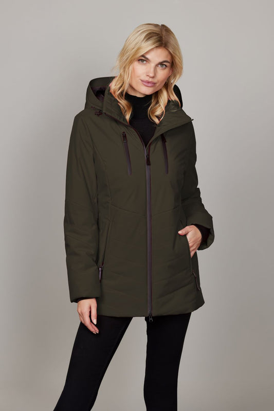 JUNGE Dark Olive Morgan Waterproof Jacket