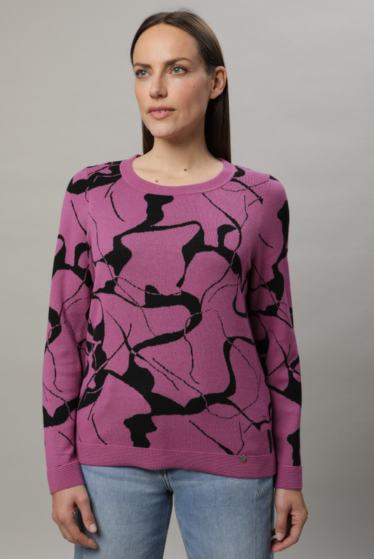 Gollehaug Fuchsia Knit Jumper