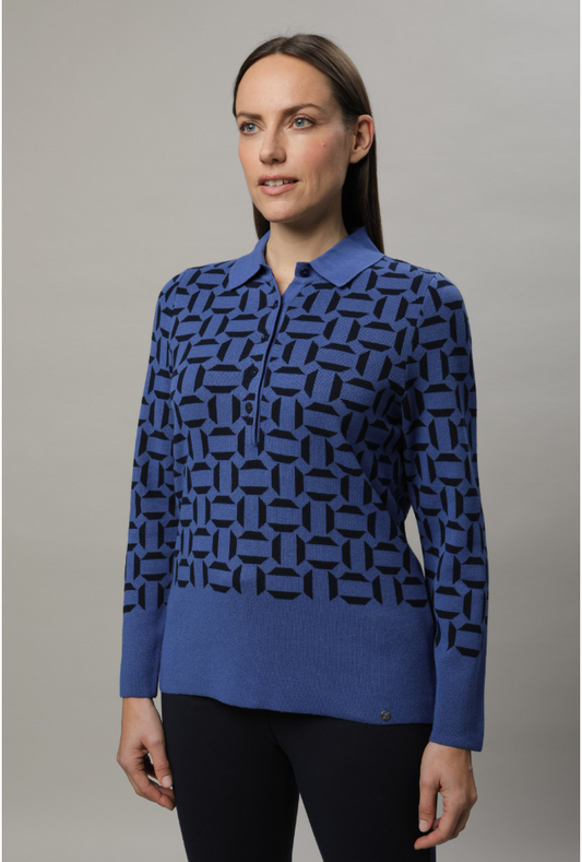 Gollehaug Blue Knit Jumper
