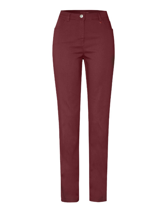 TONI Burgundy My Secret Straight Leg Jeans