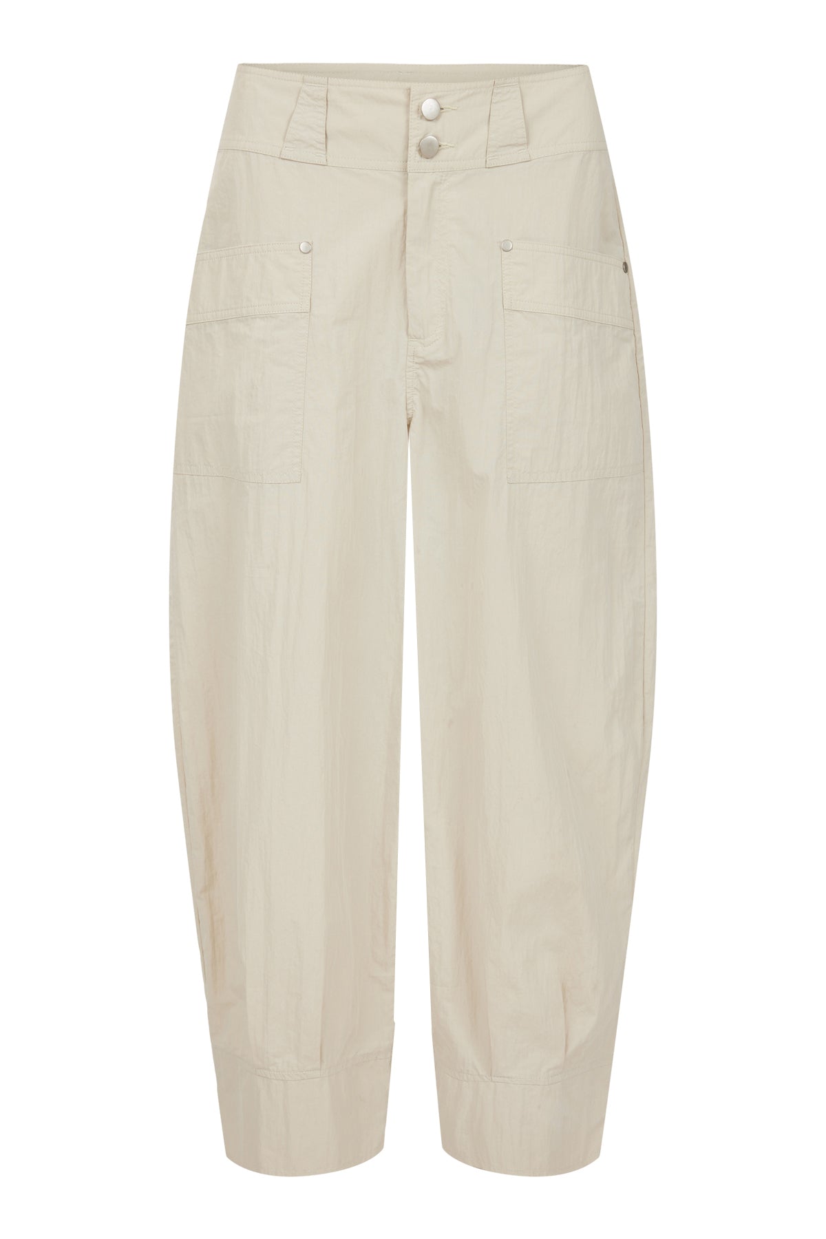 SUNDAY Cream Relaxed Fit Tapered Trousers