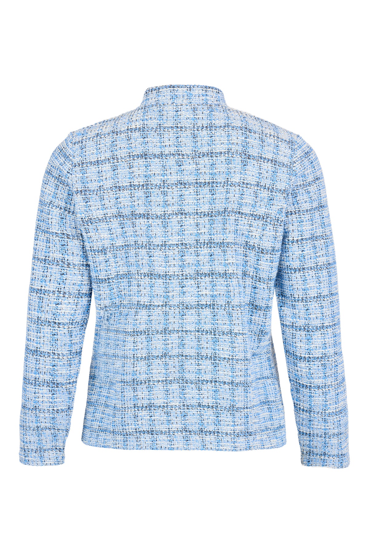 SUNDAY Blue Tweed Zip Jacket