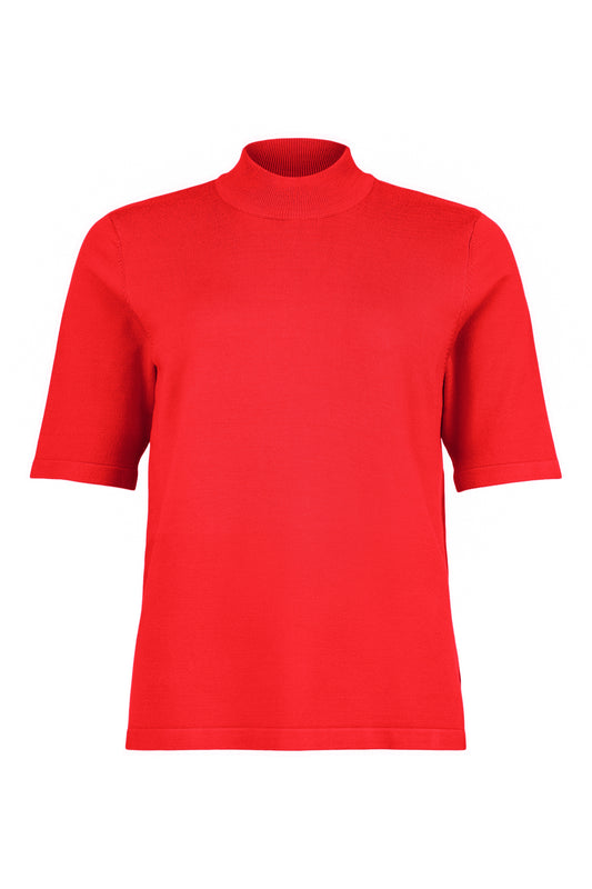 SUNDAY Red Knit Turtleneck Jumper