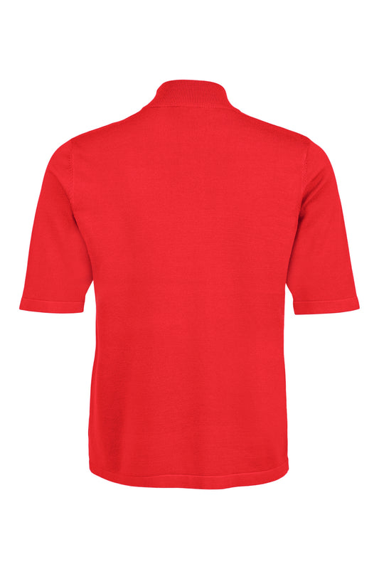 SUNDAY Red Knit Turtleneck Jumper