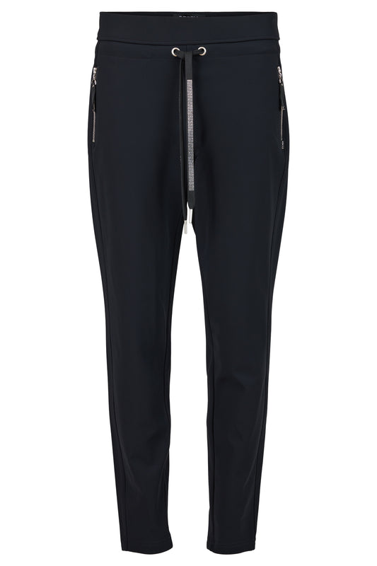ROBELL Hygge Black Tapered Trousers