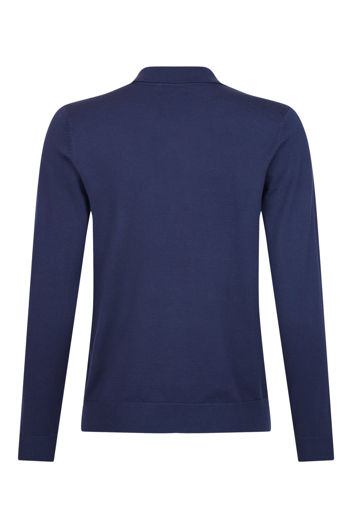 SUNDAY Navy Long Sleeve Polo Shirt Top