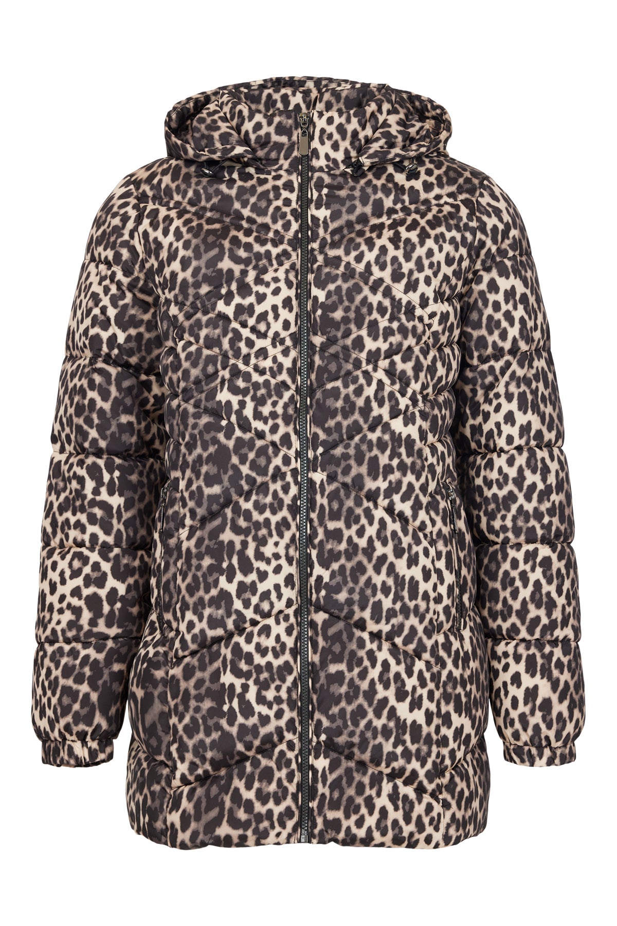 SUNDAY Leopard Print Puffy Jacket