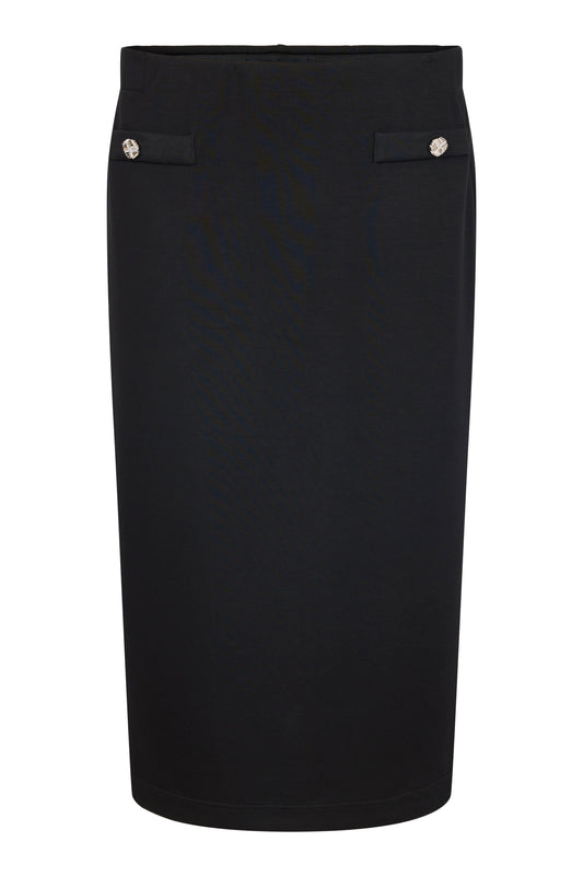SUNDAY Black Jersey Skirt