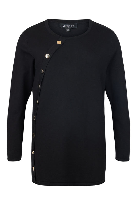 SUNDAY Black Knit Tunic