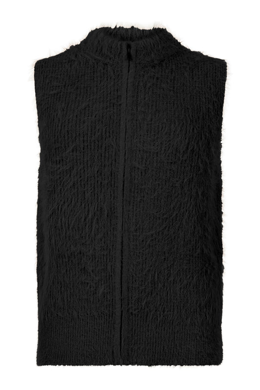 SUNDAY Black Knit Gilet