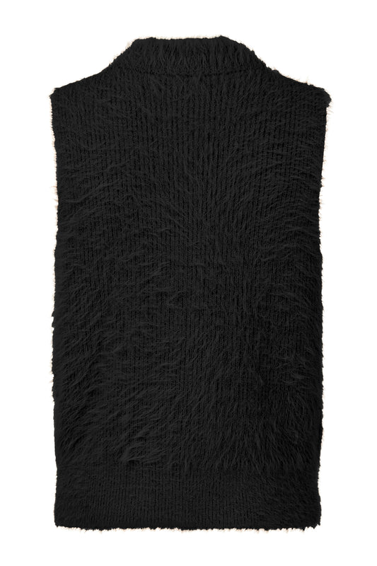 SUNDAY Black Knit Gilet