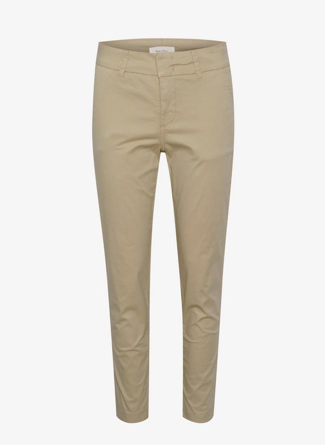 Part Two Beige Crop Trousers