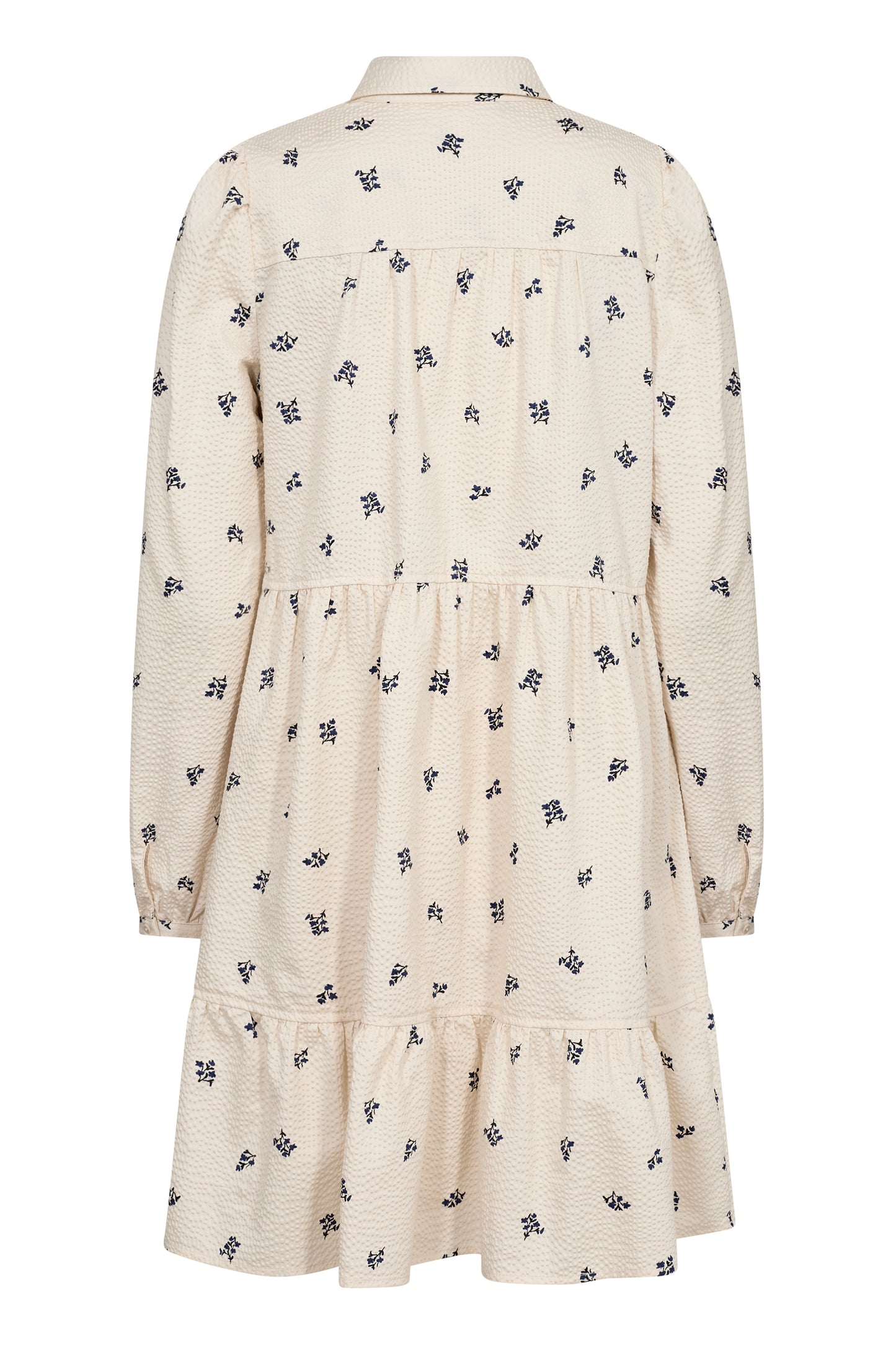 Part Two Seersucker Cream Dress