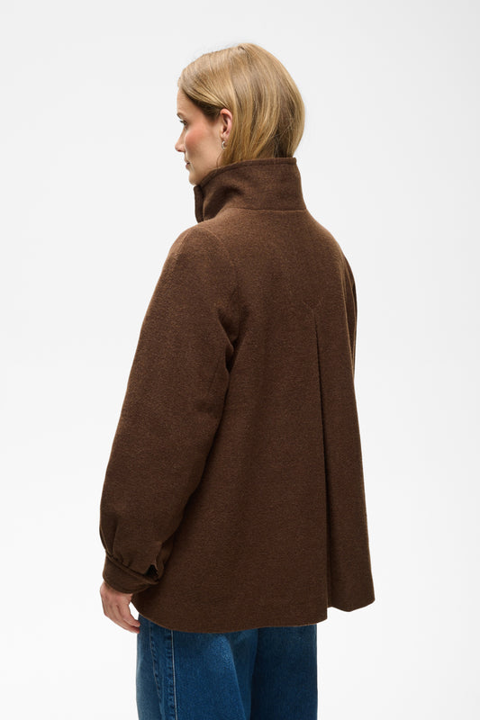 Part Two Cecilia Brown Wool Jacket
