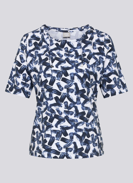 RABE T-Shirt WIth Drawstring Neckline