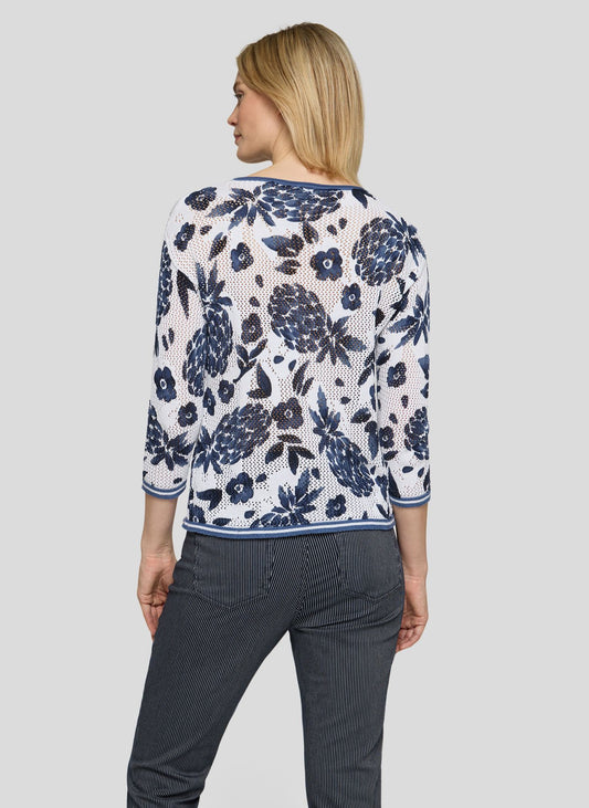 RABE Knit Floral Top