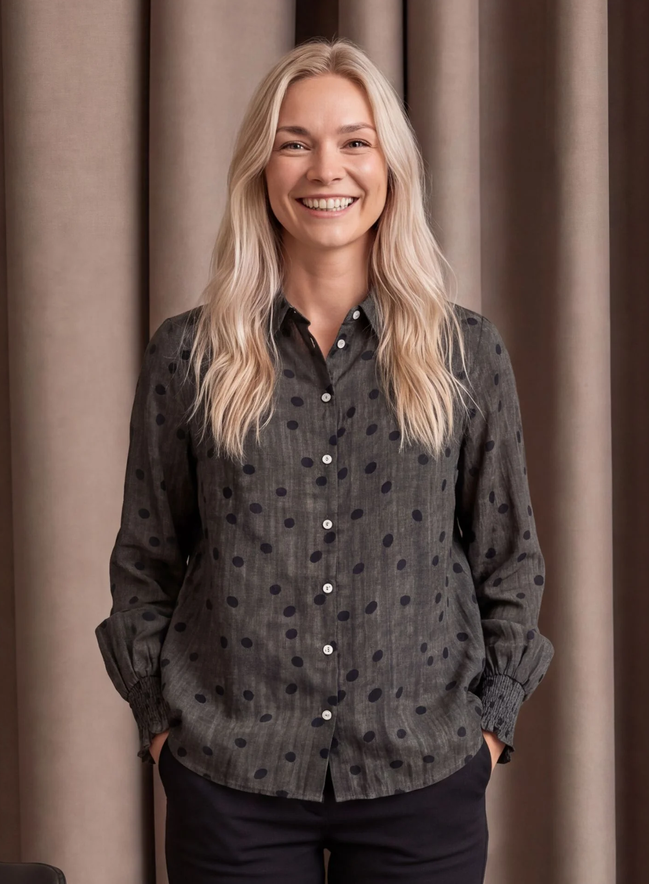 iSay Vibse Brown Spot Shirt