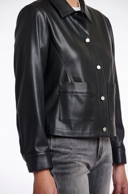 Rino&Pelle Black Faux Leather Jacket