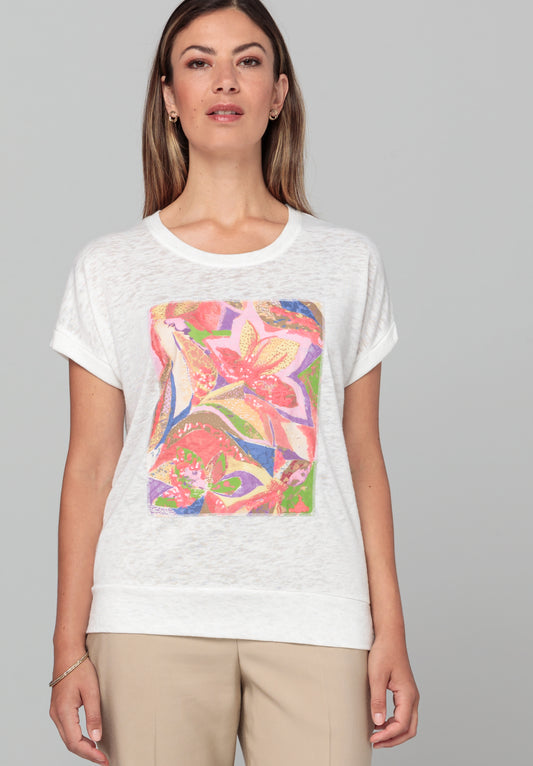 BIANCA Coral Printed T-shirt