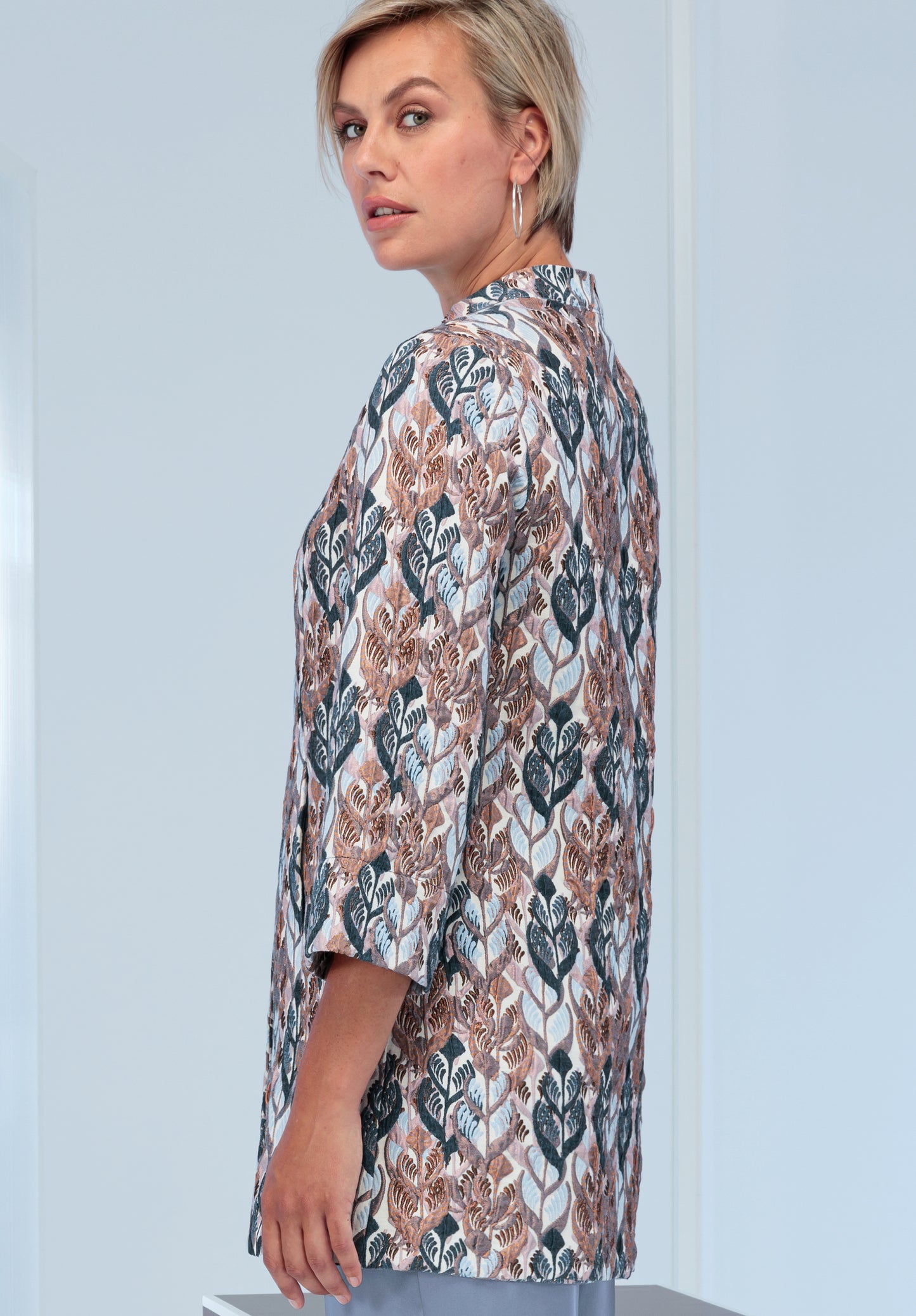 BIANCA Blue Long Jacket
