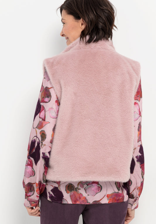 BIANCA Rose Faux Fur Gilet