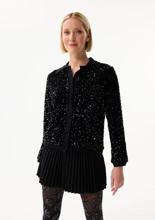 LEO&UGO Black Sequin Jacket