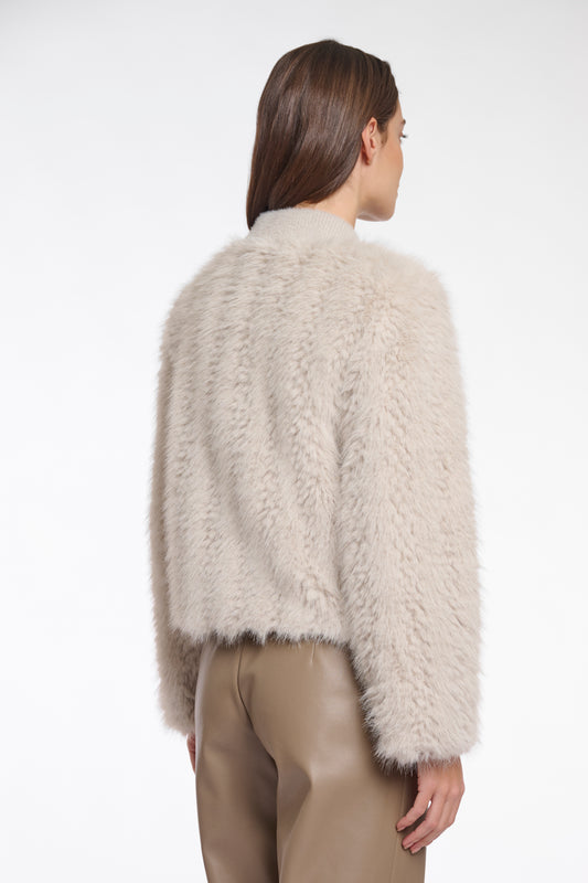 Rino&Pelle Faux Fur Knit Cardigan