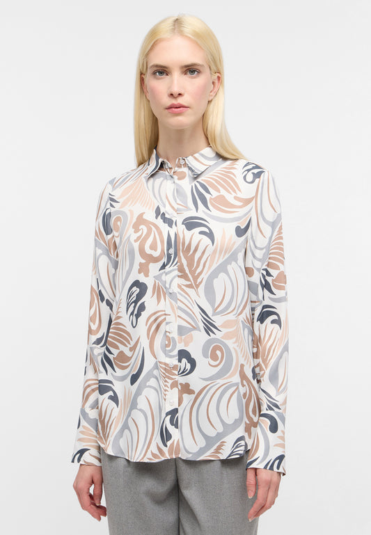 ETERNA Grey Tonal Button Up Classic Shirt