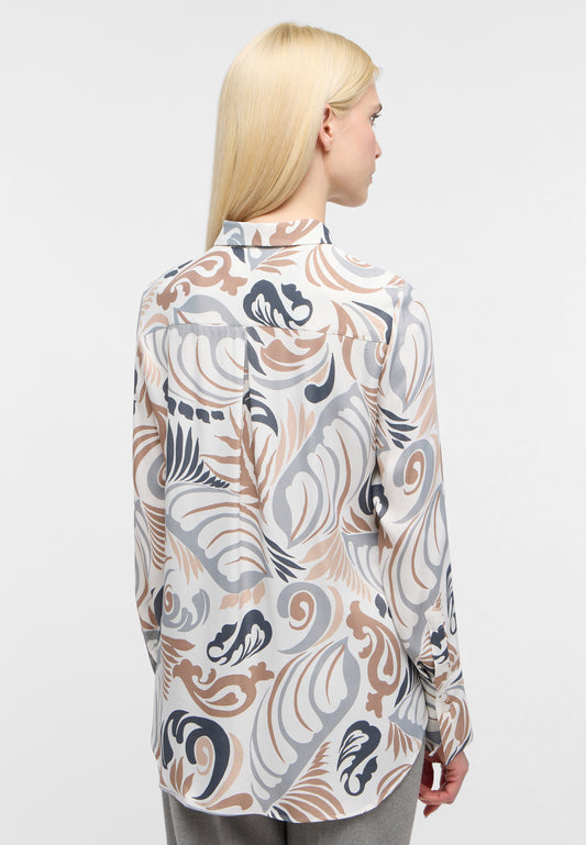 ETERNA Grey Tonal Button Up Classic Shirt