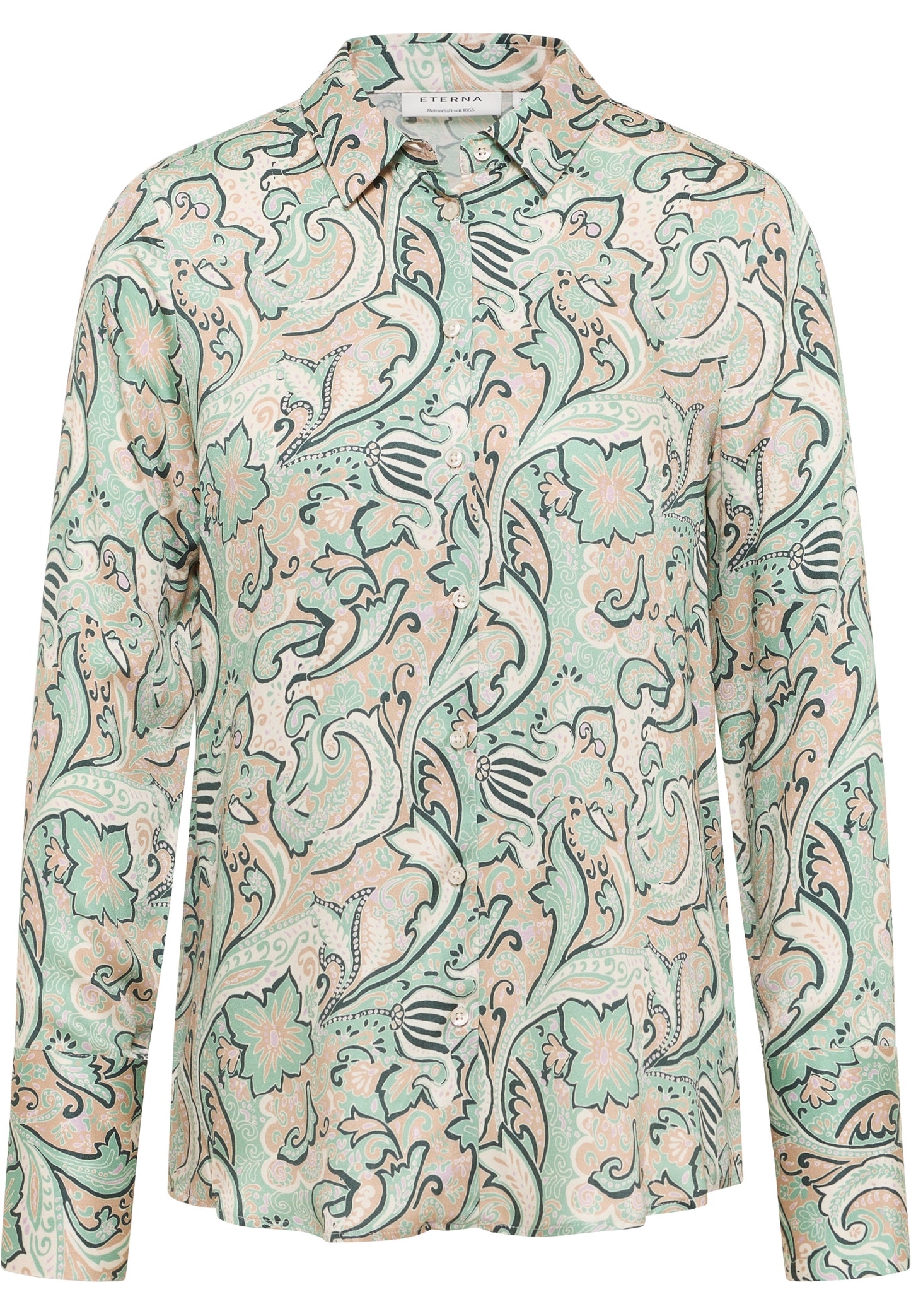 ETERNA Green Floral Classic Shirt