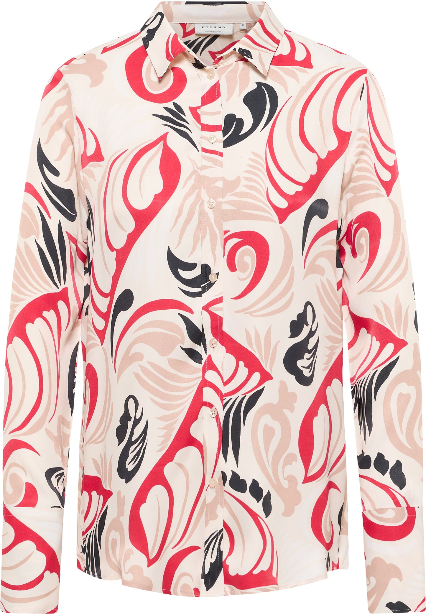 ETERNA White Floral Classic Shirt