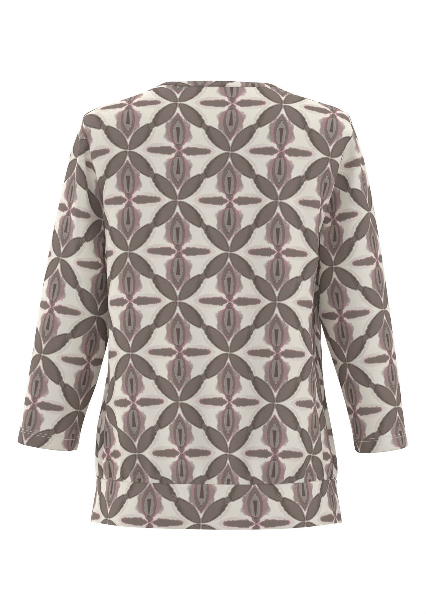 Frank Walder Printed Brown Blouse