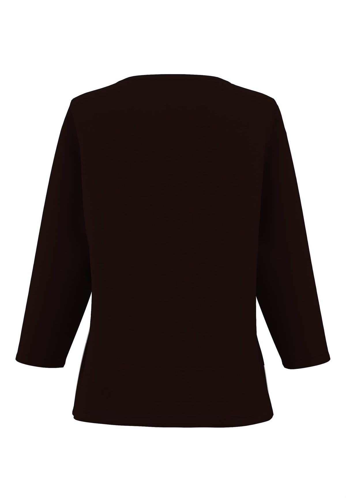 Frank Walder Chocolate Graphic Print Top