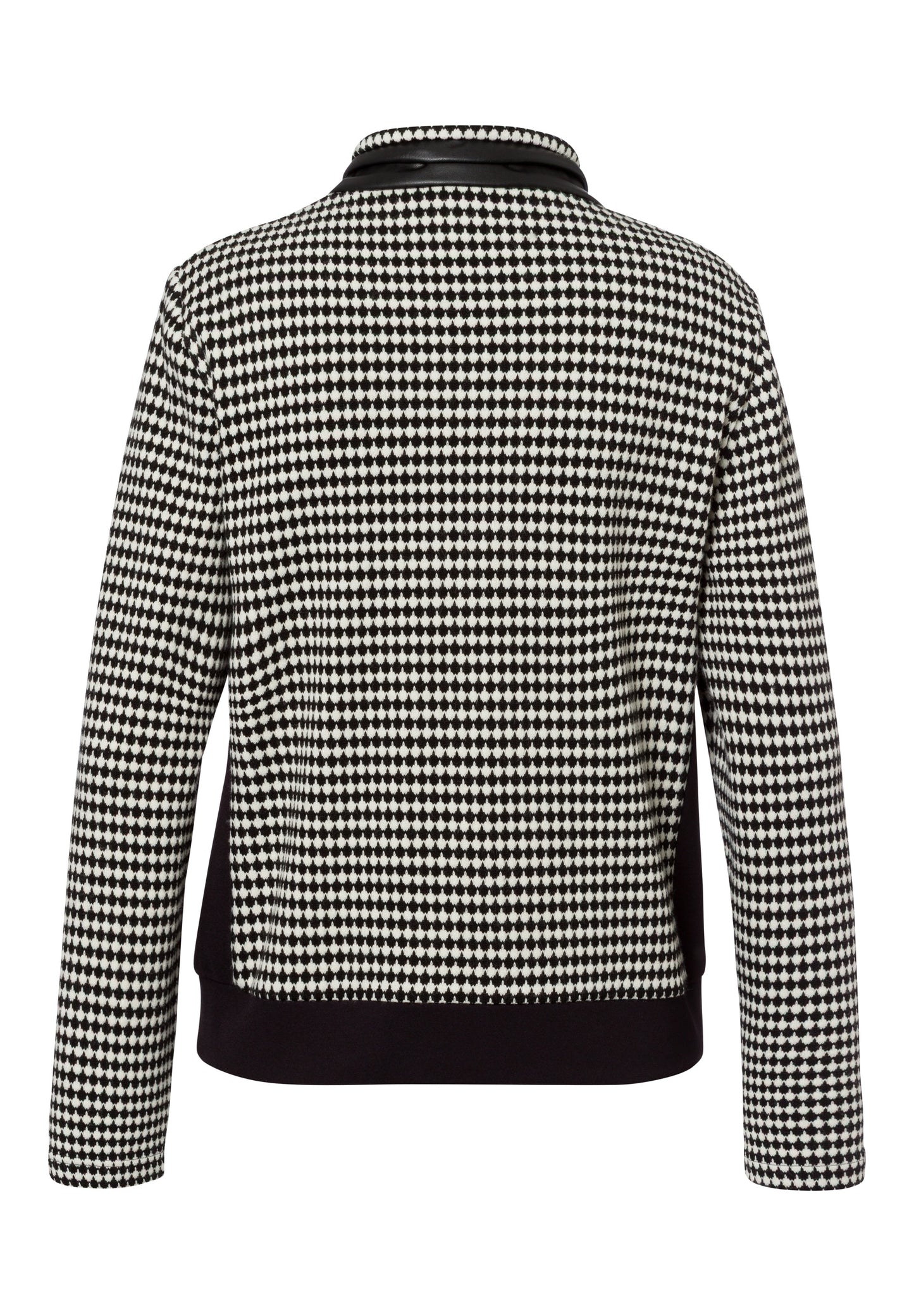 Frank Walder Houndstooth  Zip Up Jacket
