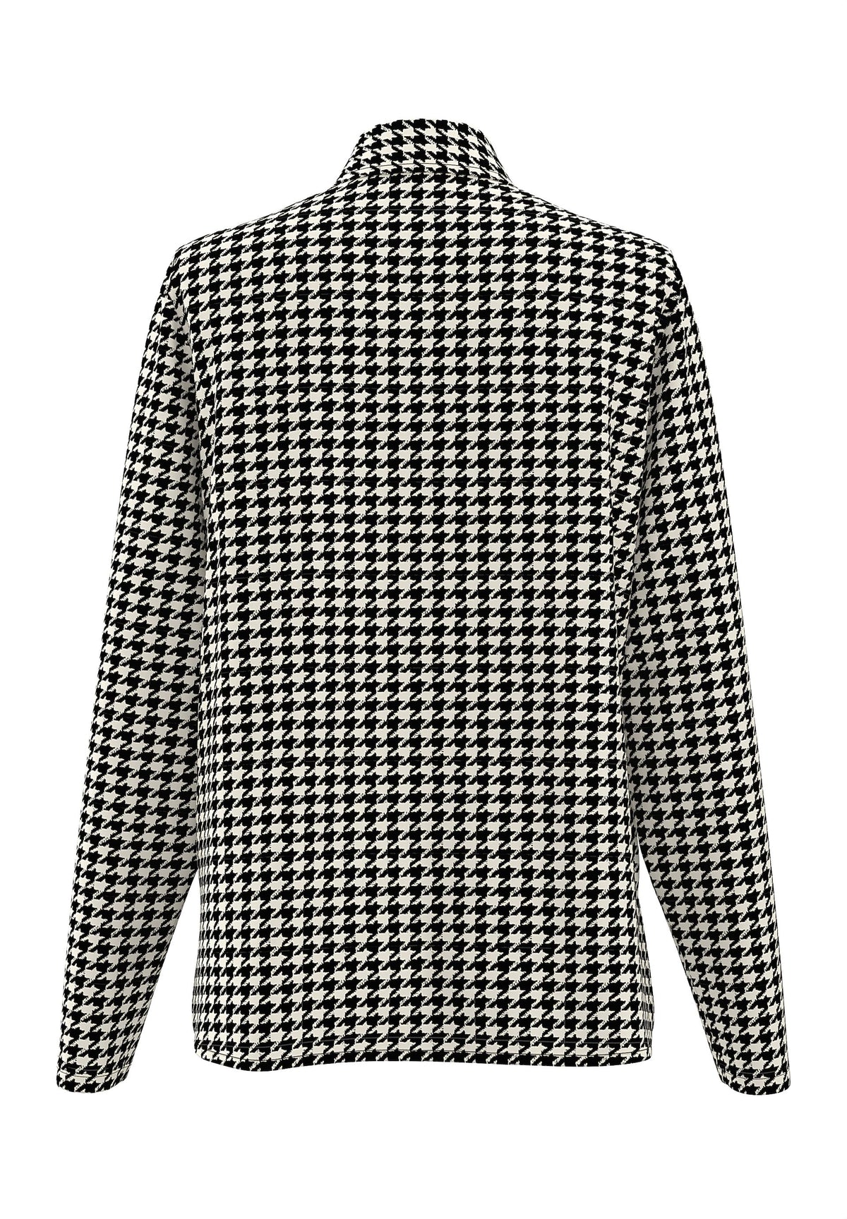 Frank Walder Houndstooth Zip-Pocket Shirt