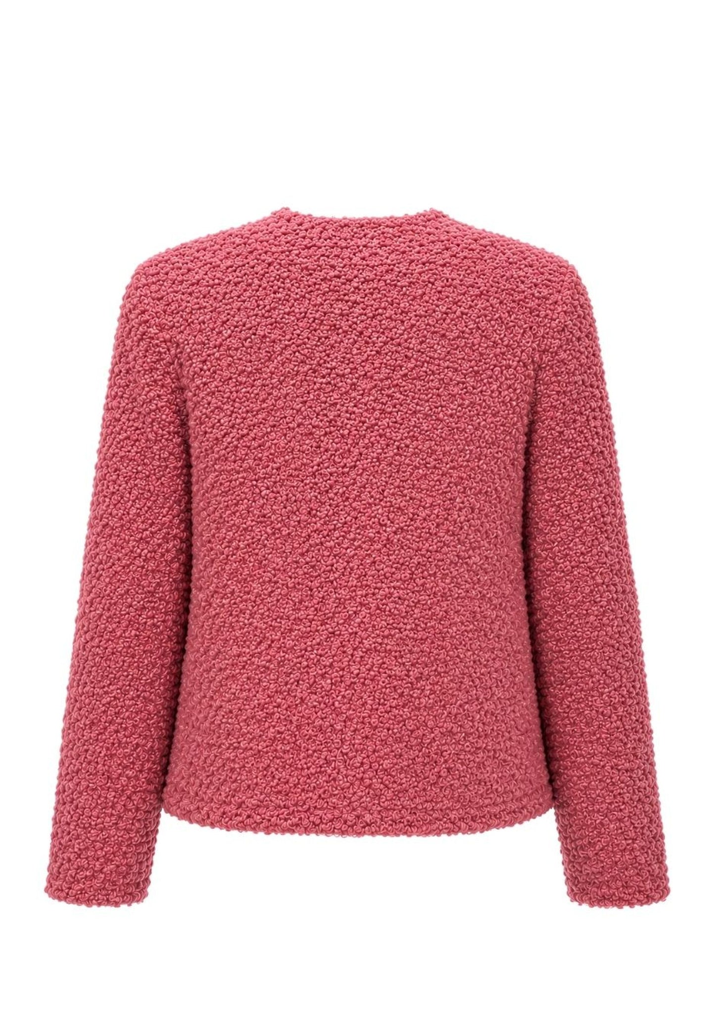 Frank Walder Dusky Pink Zip Knit Jacket
