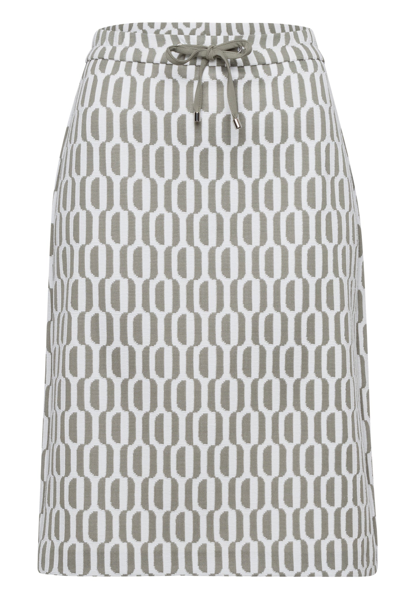 Frank Walder Khaki and Cream Skirt