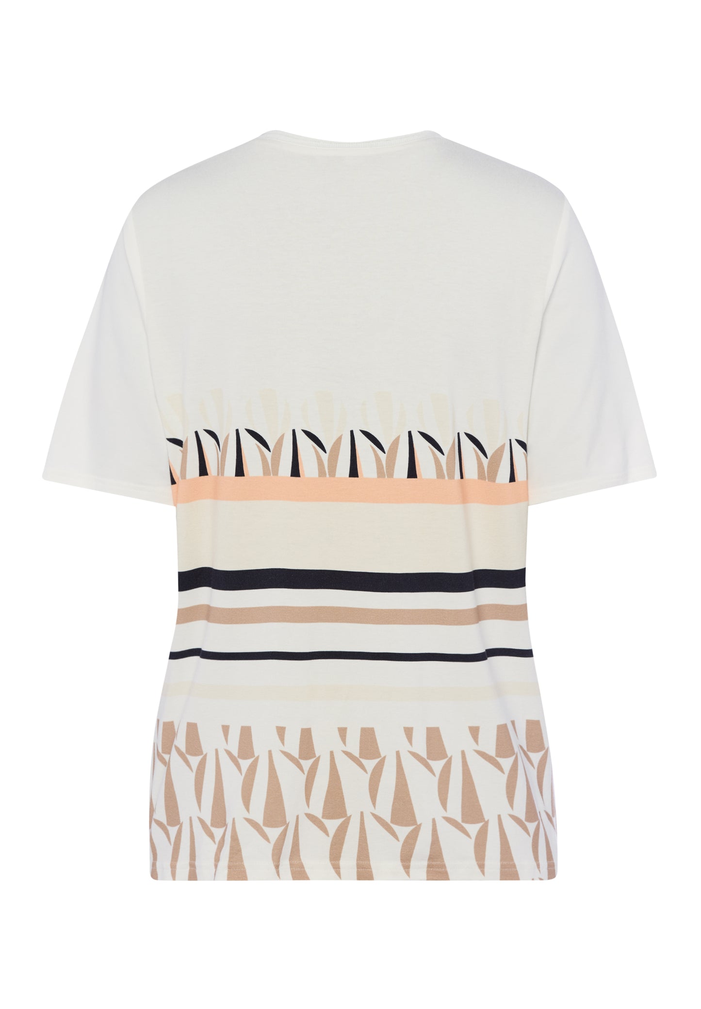 Frank Walder Cream and Tonal Print Blouse