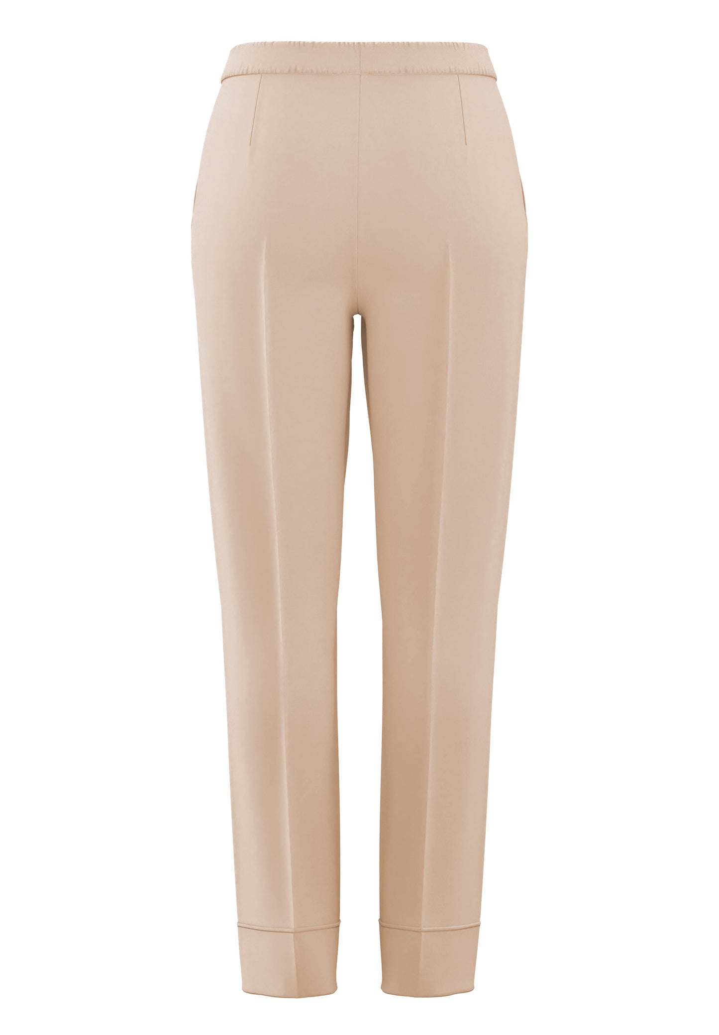 Frank Walder Cream Cuff Trousers