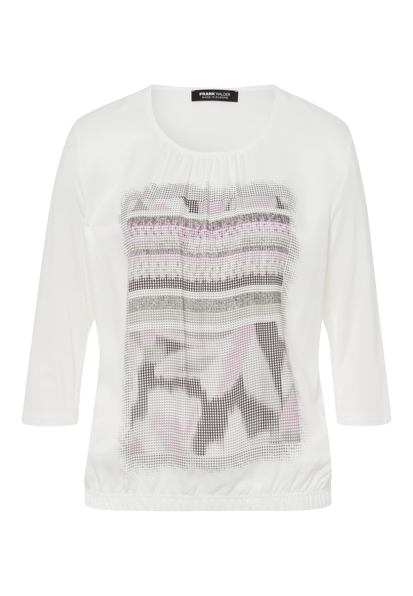 Frank Walder Lilac Motif Blouse