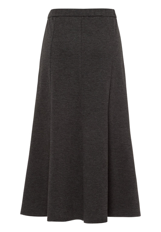Frank Walder Charcoal Grey A-Line Skirt