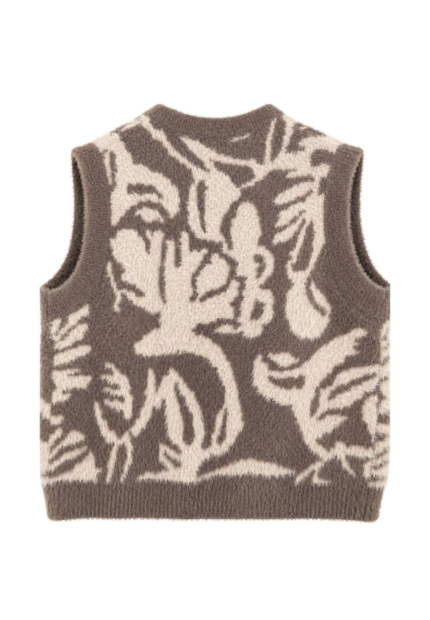 Frank Walder Cream and Grey Gilet