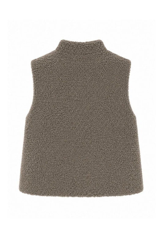 Frank Walder Grey Faux Fur Gilet