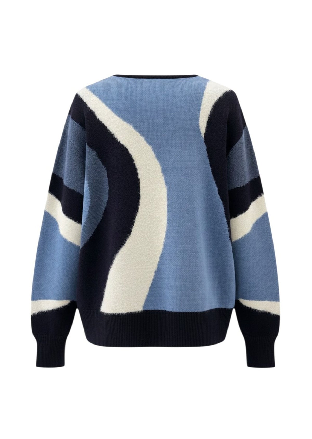 Frank Walder Plush Navy Blue Knit