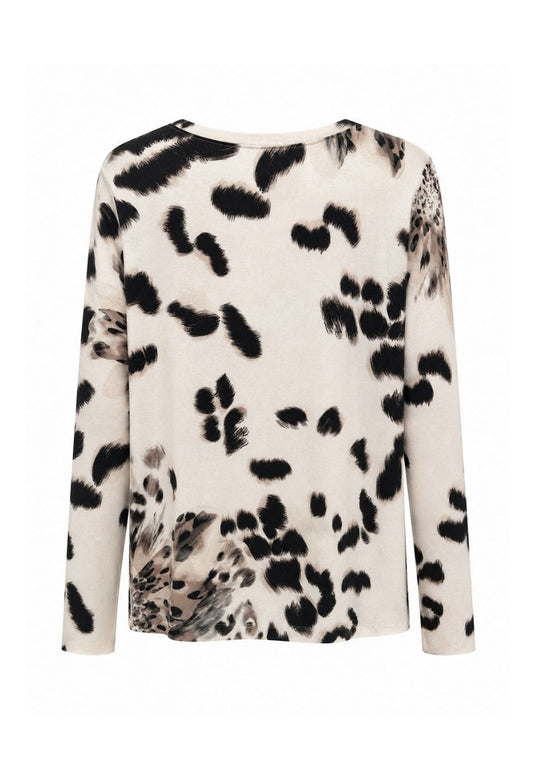 Frank Walder Leopard Lightweight Jersey Top