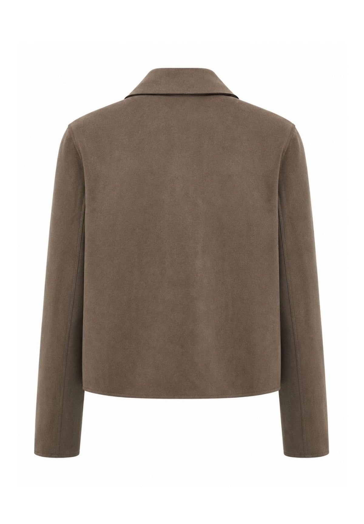 Frank Walder Taupe Faux Suede Jacket