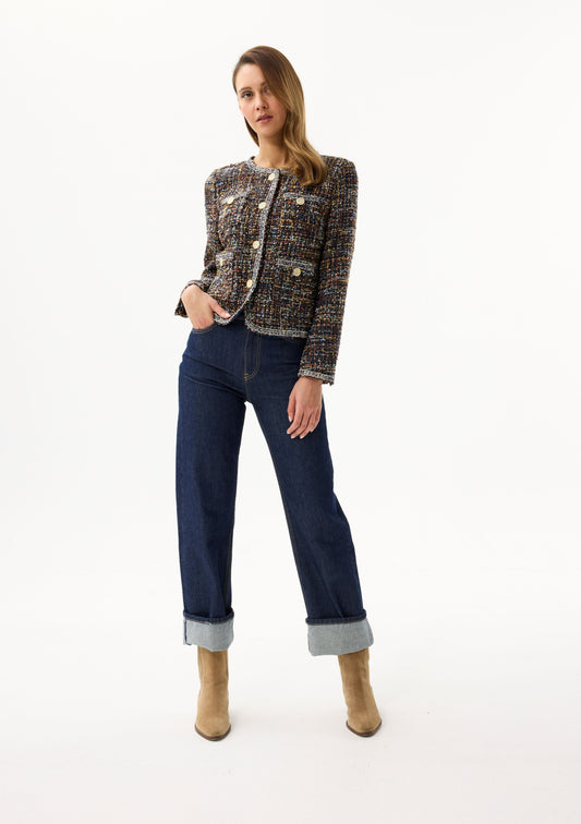 LEO&UGO Navy Tweed Jacket