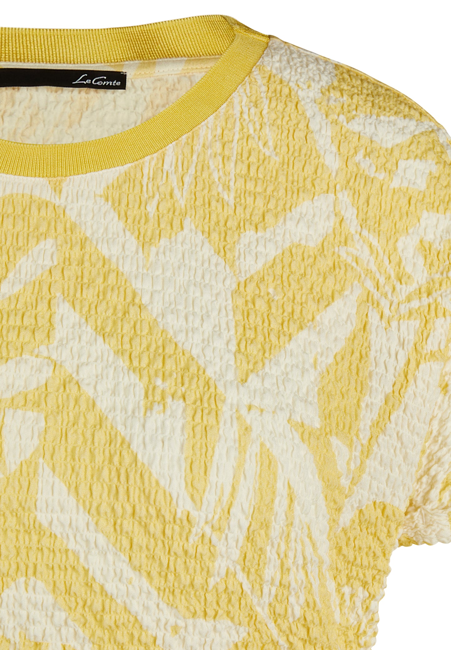 Le Comte Yellow Seesucker T-Shirt