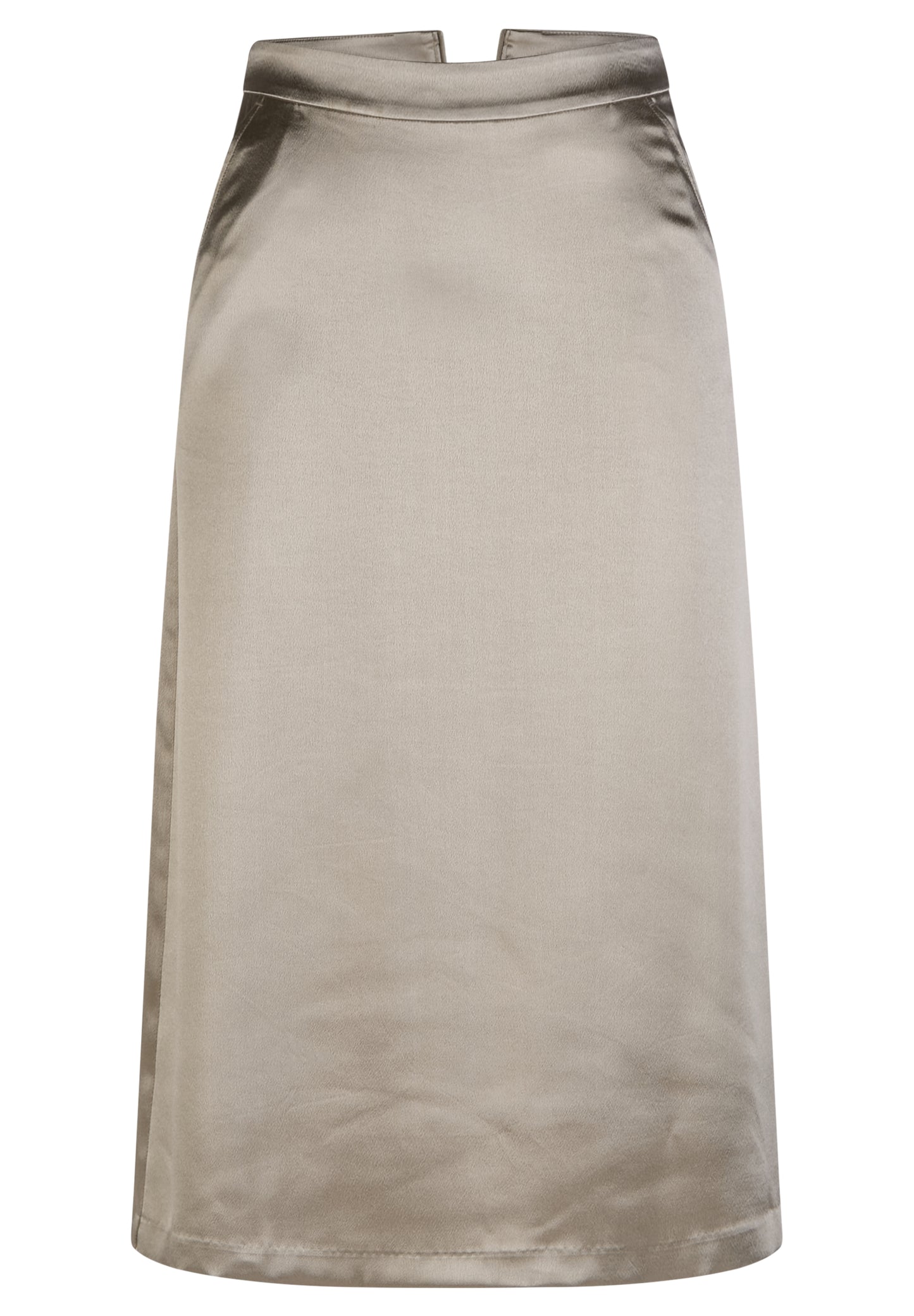Le Comte Champagne Satin Skirt